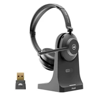 Słuchawki - Axtel AXH-ONEBTD-CB słuchawki/ Bluetooth Podstawka do ładowania Czarny - miniaturka - grafika 1
