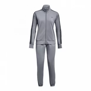 Damski komplet treningowy Under Armour Tricot Tracksuit - szary - UNDER ARMOUR - Spodnie sportowe damskie - miniaturka - grafika 1