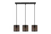 Lampy sufitowe - Tuluza lampa wisząca 3xE27 czarna 340503-02 - miniaturka - grafika 1