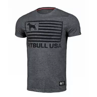 Odzież taktyczna i umundurowanie - Koszulka Pit Bull Custom Fit Pitbull USA '23 - Granatowy Melanż - miniaturka - grafika 1