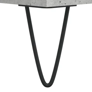 Witrynka, szarość betonu 69,5x34x180 cm materiał drewnopochodny Lumarko! - Witryny - miniaturka - grafika 13