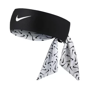 Nike, Opaska na głowę, Dri-Fit Head Tie 3.0 Printed 176, czarna - Ściągacze i opaski sportowe - miniaturka - grafika 1