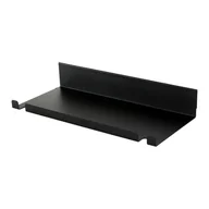 Panele ścienne i boazeria - Półka do paneli lameli ściennych czarna - miniaturka - grafika 1