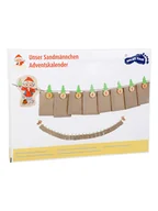 Ozdoby bożonarodzeniowe - Legler Kalendarz adwentowy w kolorze beżowym - miniaturka - grafika 1