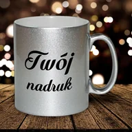 Kubki - Srebrny kubek SOFT METALIC z Twoim nadrukiem - miniaturka - grafika 1