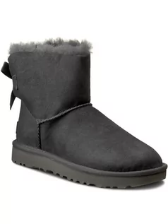 Śniegowce damskie - Ugg Buty W Mini Bailey Bow II 1016501 Szary - grafika 1