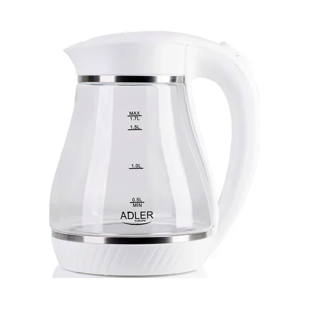 ADLER AD1274 elektryczny czajnik szklany 1,7L biały