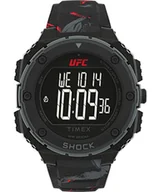 Paski - Timex UFC Strength Shock XL zegarek męski 50mm czarny gumowy pasek TW2V85100 - miniaturka - grafika 1