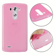 Etui i futerały do telefonów - Etui na telefon komórkowy Półprzezroczyste etui TPU do LG G3 / D-850 / LS-990 / D855 Różowy - miniaturka - grafika 1
