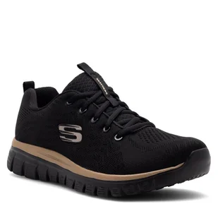 Sneakersy Skechers GRACEFUL 12615 BKRG Black - Półbuty damskie - miniaturka - grafika 1