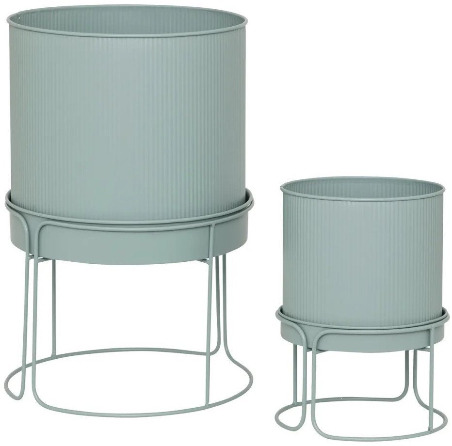 Donice metalowe, 2 sztuki, AZE, Ø 30 cm