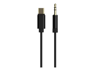GEMBIRD Kabel USB typu C do stereo 3.5mm AUX 1.5m czarny - Kable USB - miniaturka - grafika 1