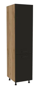 Słupek Presto 50X197 Cm Płyta Laminowana Dąb Evoke/Czarny - Szafki kuchenne - miniaturka - grafika 1