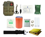 Apteczki i materiały opatrunkowe - Apteczka wojskowa taktyczna z wypos-12 elem. HELBO Depan HEL004 zielona (HEL004-ZIELONA) - miniaturka - grafika 1