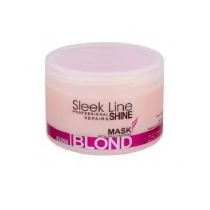 Stapiz Sleek Line Blush Blond, maska nadająca różowy odcień, do włosów blond z jedwabiem, 250 ml - Maski do włosów - miniaturka - grafika 1