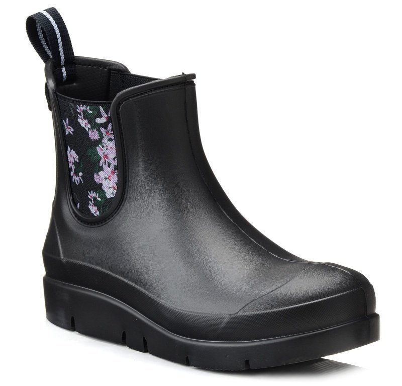 Kalosze damskie krótkie piankowe lekkie sztyblety Lemigo Stella czarne-39