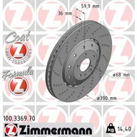 Tarcze hamulcowe - Zimmermann Tarcza hamulcowa 100.3369.70 - miniaturka - grafika 1