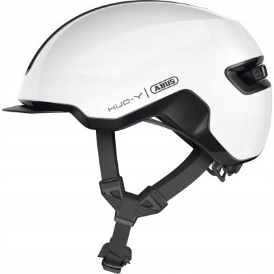 Kask rowerowy Abus Urban Hud-y Led Shiny White L 57-61cm