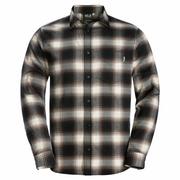 Koszule męskie - Męska koszula Jack Wolfskin WANDERWEG SHIRT M dark oak checks - M - miniaturka - grafika 1