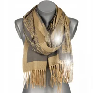 Apaszki i szaliki damskie - Duży Szalik Damski bawełniany ciepły szal - miniaturka - grafika 1