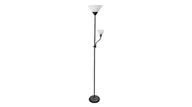 Oprawy, klosze i abażury - Lampa podłogowa BENFICA 2,max 60W-E27,max 40W-E14,AC220-240V,50/60Hz,czarny - miniaturka - grafika 1