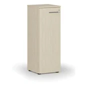 Szafy biurowe - Szafa biurowa niska z drzwiami PRIMO WOOD, 1087 x 400 x 420 mm, brzoza - miniaturka - grafika 1