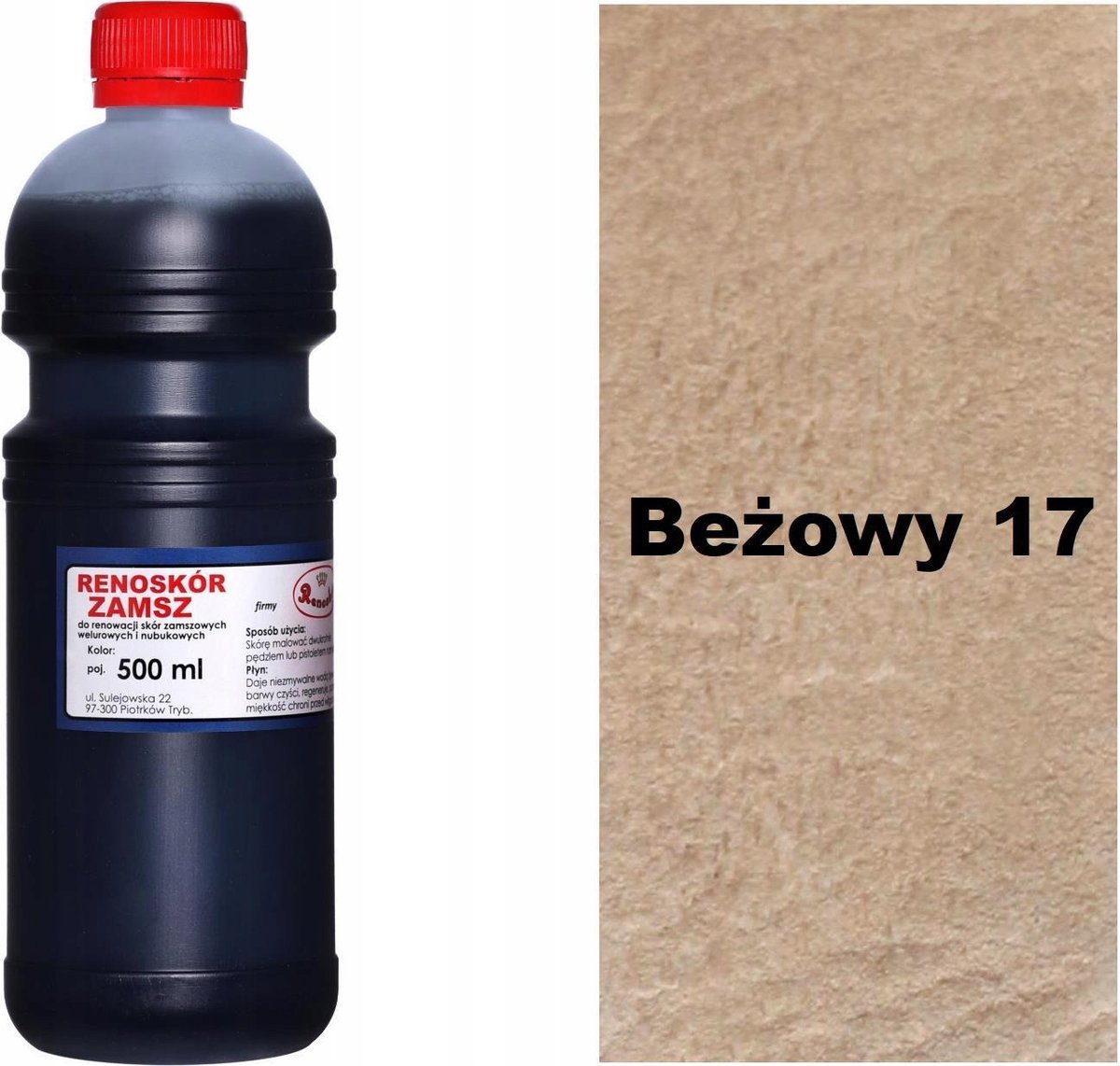 G13-05 BEŻOWY 17 WILBRA RENOSKÓR 500 FARBA DO ZMIANY KOLORU SKÓRY ADIDASÓW