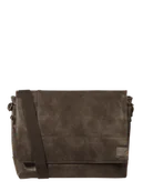 Torby męskie - Torba listonoszka z imitacji skóry - miniaturka - grafika 1