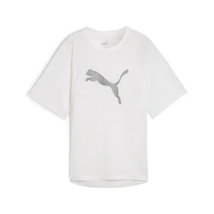 Damska koszulka z nadrukiem EVOSTRIPE PUMA White - Koszulki sportowe damskie - miniaturka - grafika 1