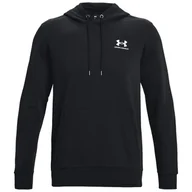 Bluzy sportowe męskie - Męska bluza Under Armour Essential Fleece Hoodie Rozmiar: XL / Kolor: czarny - miniaturka - grafika 1