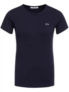 Koszulki i topy damskie - Lacoste T-Shirt TF0998 Granatowy Regular Fit - grafika 1