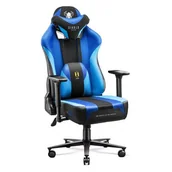 Fotele gamingowe - Fotel DIABLO CHAIRS X-Player 2.0 (XL) Czarno-niebieski - miniaturka - grafika 1