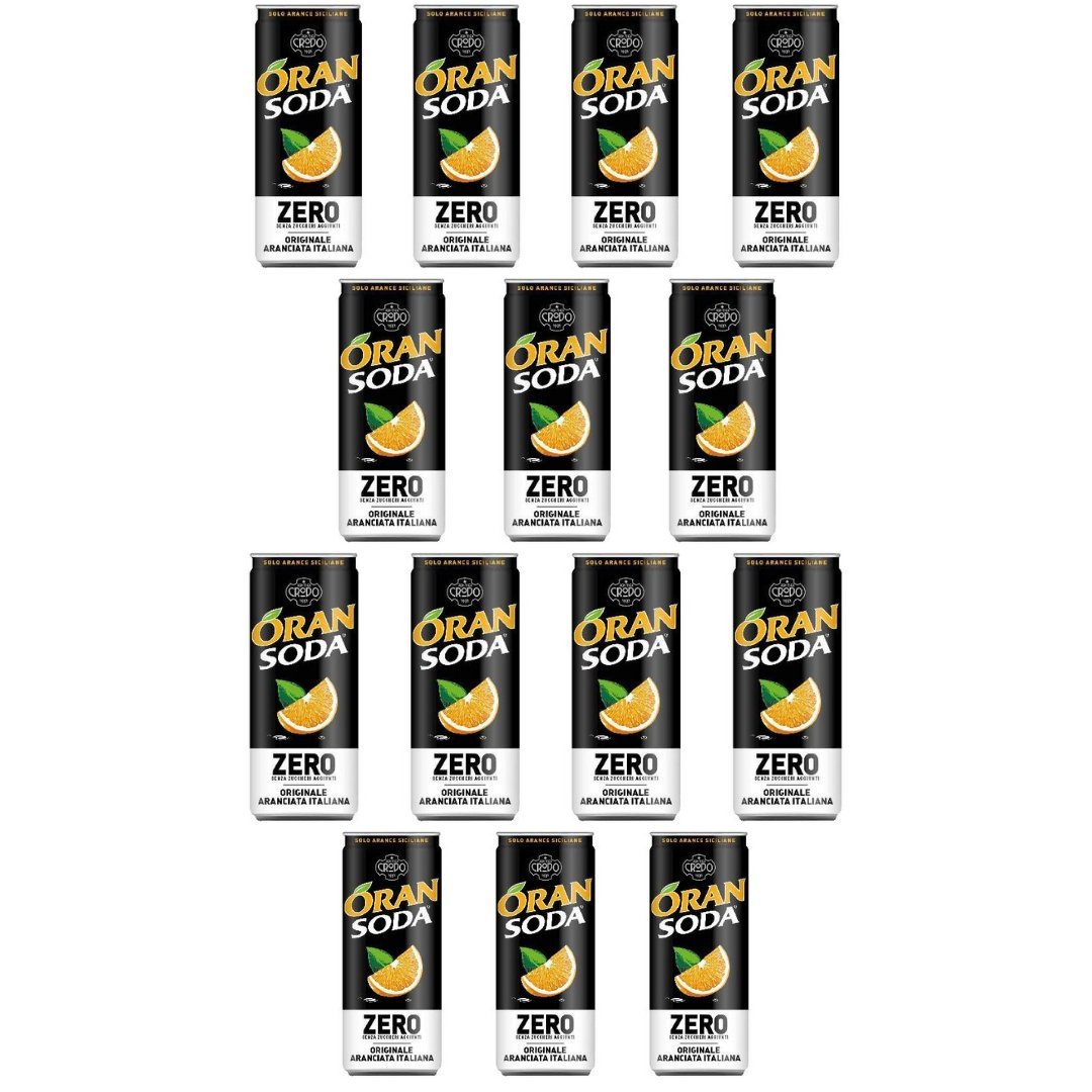 Napój gazowany Oran Soda Zero w puszce 14x330ml Fondi Di Crodo