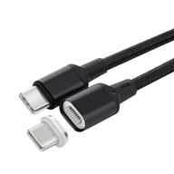 Kable komputerowe i do monitorów - MicroConnect Usb-c Magnet Cable, 1m, Black - miniaturka - grafika 1