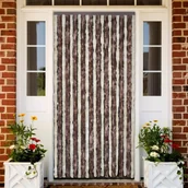 Zwalczanie i odstraszanie szkodników - vidaXL Vidaxl Kurtyna Przeciw Owadom 90X200Cm Brązowo-Kremowa - miniaturka - grafika 1