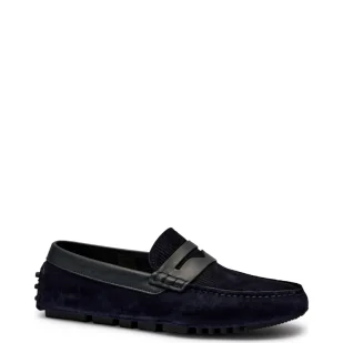 Emporio Armani Skórzane mokasyny - Mokasyny męskie - miniaturka - grafika 1