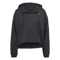 Kurtki damskie - Reebok Damska kurtka do biegania, czarna, M, Nocna czerń, M - miniaturka - grafika 1