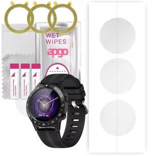 3x Folia hydrożelowa do Garett Multi 4 - apgo Smartwatch Hydrogel Protection Ochrona na ekran smartwatcha - Akcesoria do smartwatchy - miniaturka - grafika 1