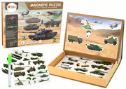Puzzle - Zestaw Edukacyjnych Puzzli Magnetycznych Z Motywem Wojny Lądowej - miniaturka - grafika 1