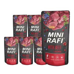 DOLINA NOTECI Mini Rafi z wołowiną 10x150g - Mokra karma dla psów - miniaturka - grafika 1
