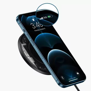 Baseus magnetyczna bezprzewodowa indukcyjna ładowarka Qi 15 W (kompatybilna z MagSafe do iPhone) czarny (WXJK-E01) - Ładowarki do telefonów - miniaturka - grafika 15