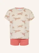 Piżamy dla dziewczynek - Sanetta Krótkie Piżamy beige - miniaturka - grafika 1