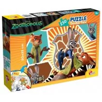 Lisciani Puzzle dwustronne 250 el.Zwierzogród - Puzzle - miniaturka - grafika 1