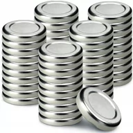 Pojemniki kuchenne - Metalowe wieczka do słoików i butelek Falla 50 szt. 43mm srebrne - miniaturka - grafika 1
