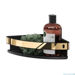 Tiger Cooper Narożny koszyk prysznicowy 21cm złoty 800563 - Wieszaki łazienkowe - miniaturka - grafika 3