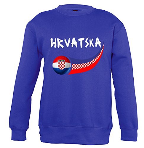 supportershop Chorwacja bluza chłopięca XXL niebieska