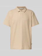 Koszulki męskie - Koszulka polo prążkowana o kroju regular fit z dodatkiem streczu - miniaturka - grafika 1
