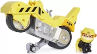 Samochody i pojazdy dla dzieci - Spin Master, Psi Patrol Moto Pups, figurka i motocykl Rubble Deluxe Vehicle - miniaturka - grafika 1