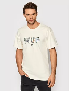 HARRINGTON HUF T-Shirt Steven TS01687 Beżowy Regular Fit - Koszulki męskie - miniaturka - grafika 1