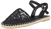 Espadryle damskie - VERO MODA Damskie espadryle Vmlace, czarny - czarny Black - 36 EU - miniaturka - grafika 1
